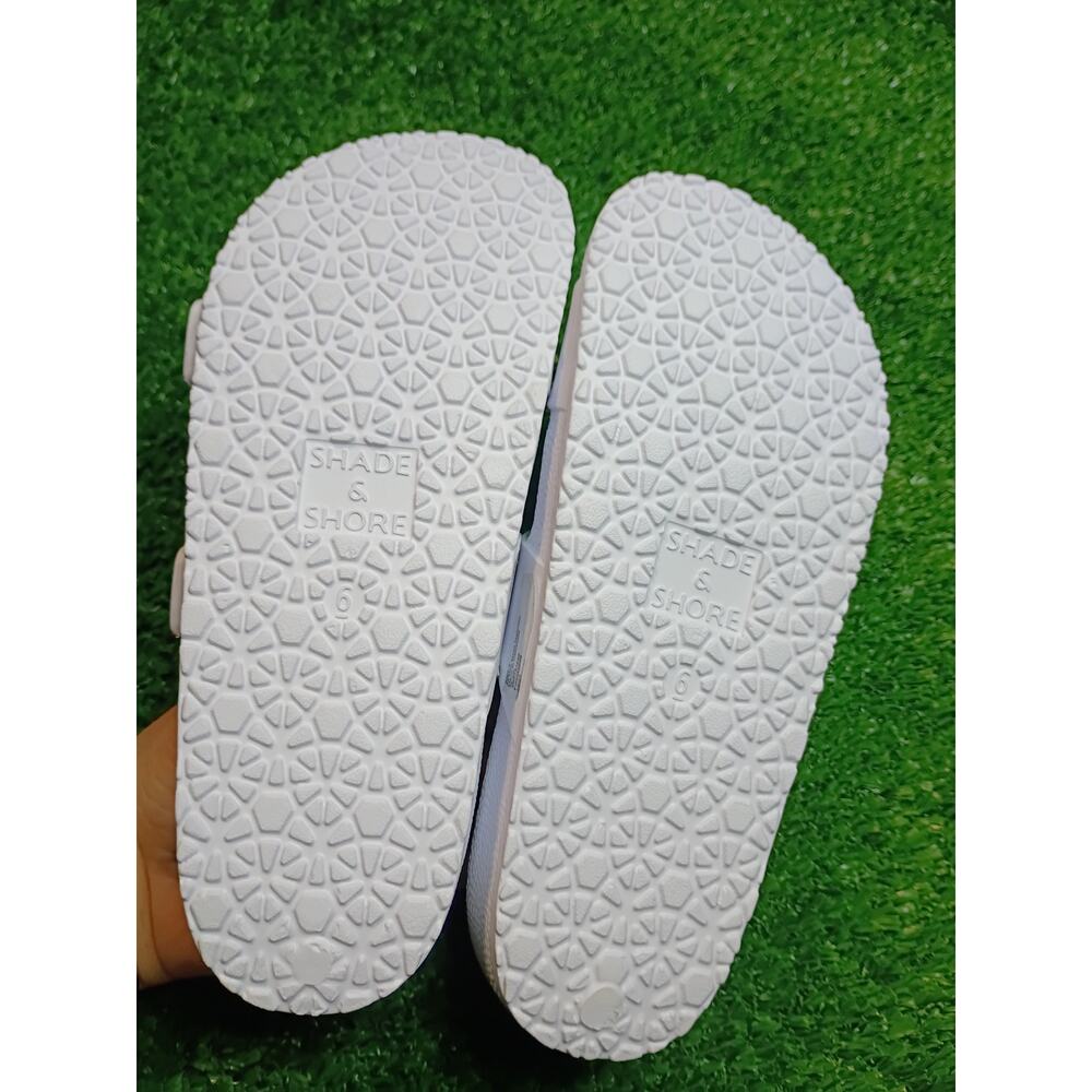 White EVA Two-Strap Buckle Slide Sandals - Size 6 - NWT - Picture 4 of 5